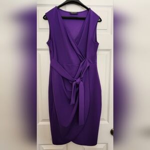 Women Faux Wrap Dress